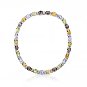 ovali colorati necklace set