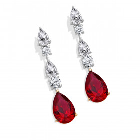 ruby love earrings