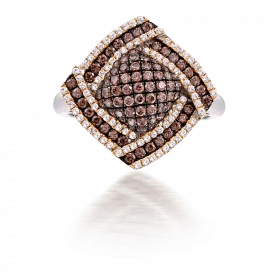 SQUARED DOME RING