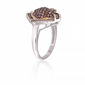 SQUARED DOME RING