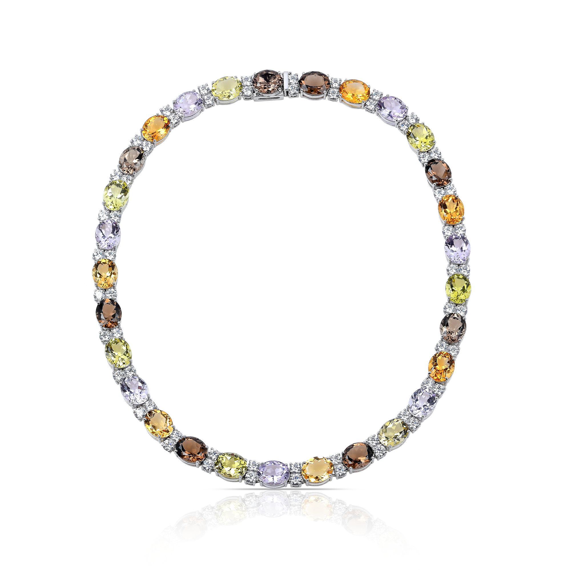 ovali colorati necklace set