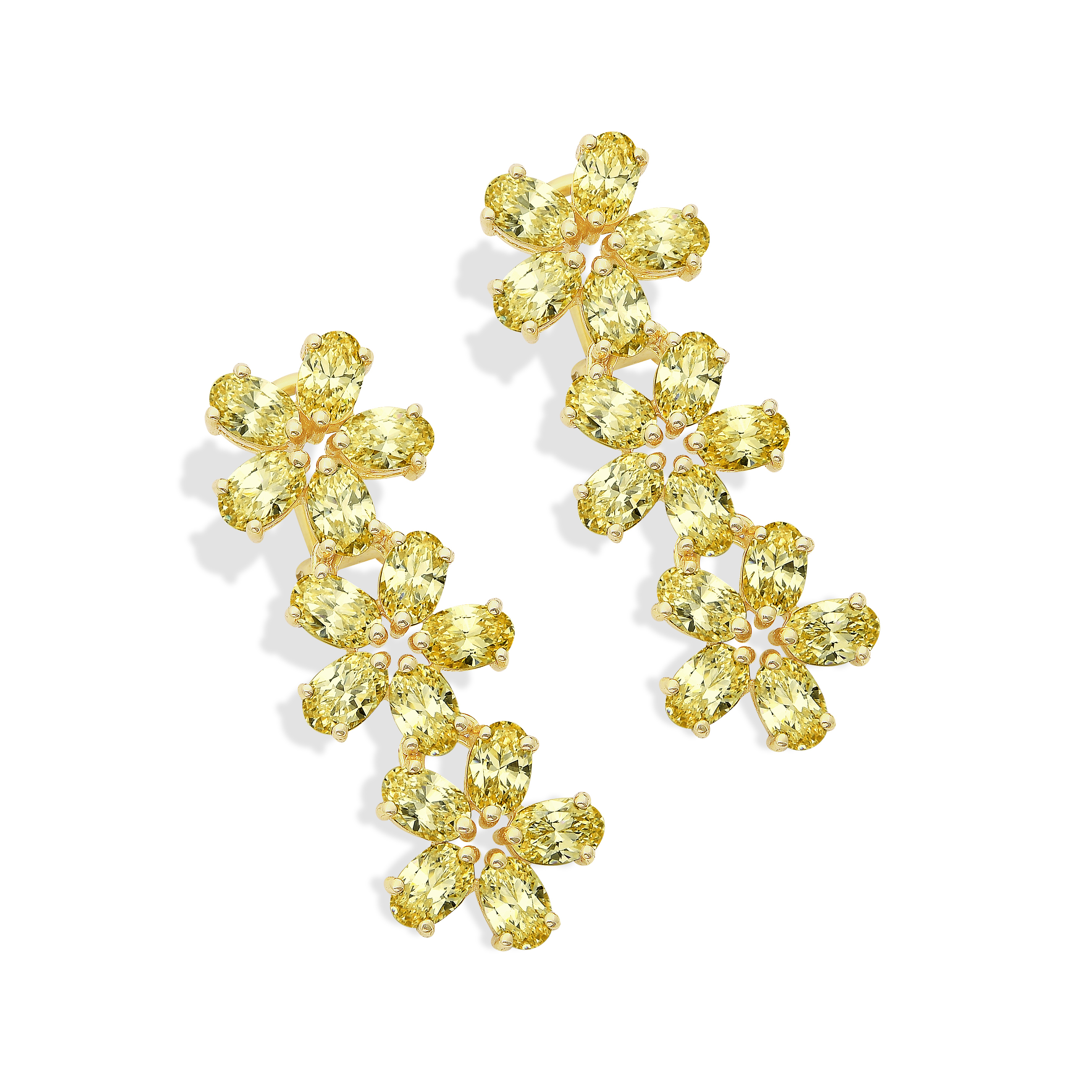 floral earrings