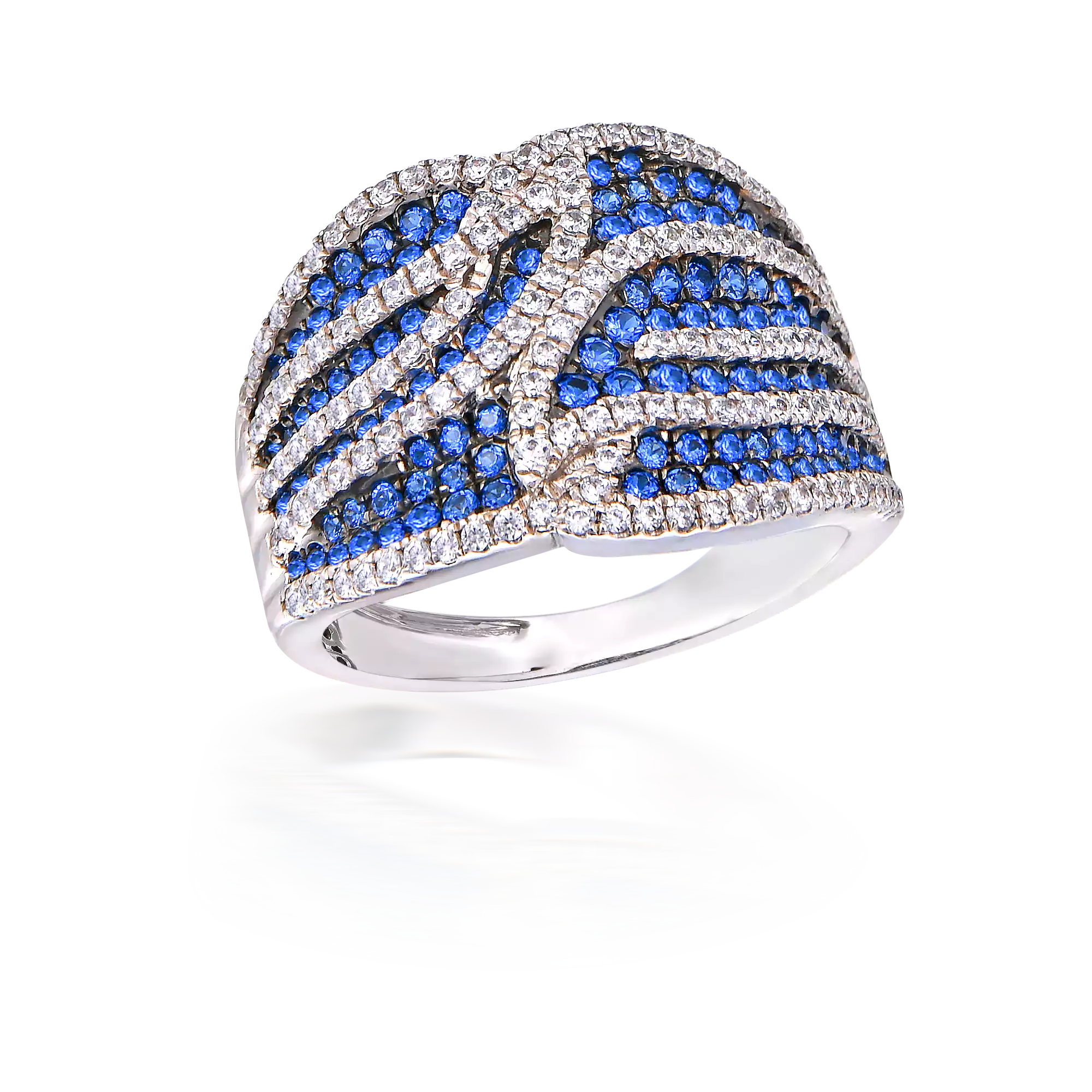 BLUE FEATHER RING