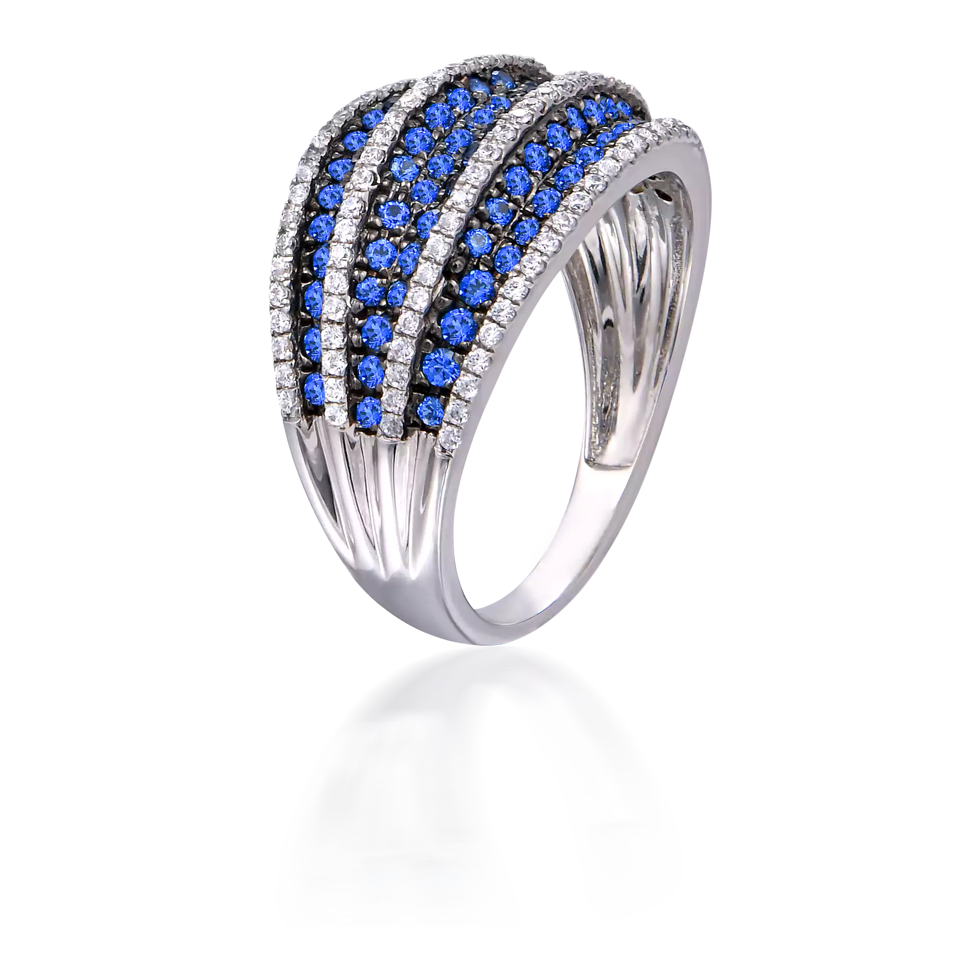 MAJESTIC BLUE RAYS RING 