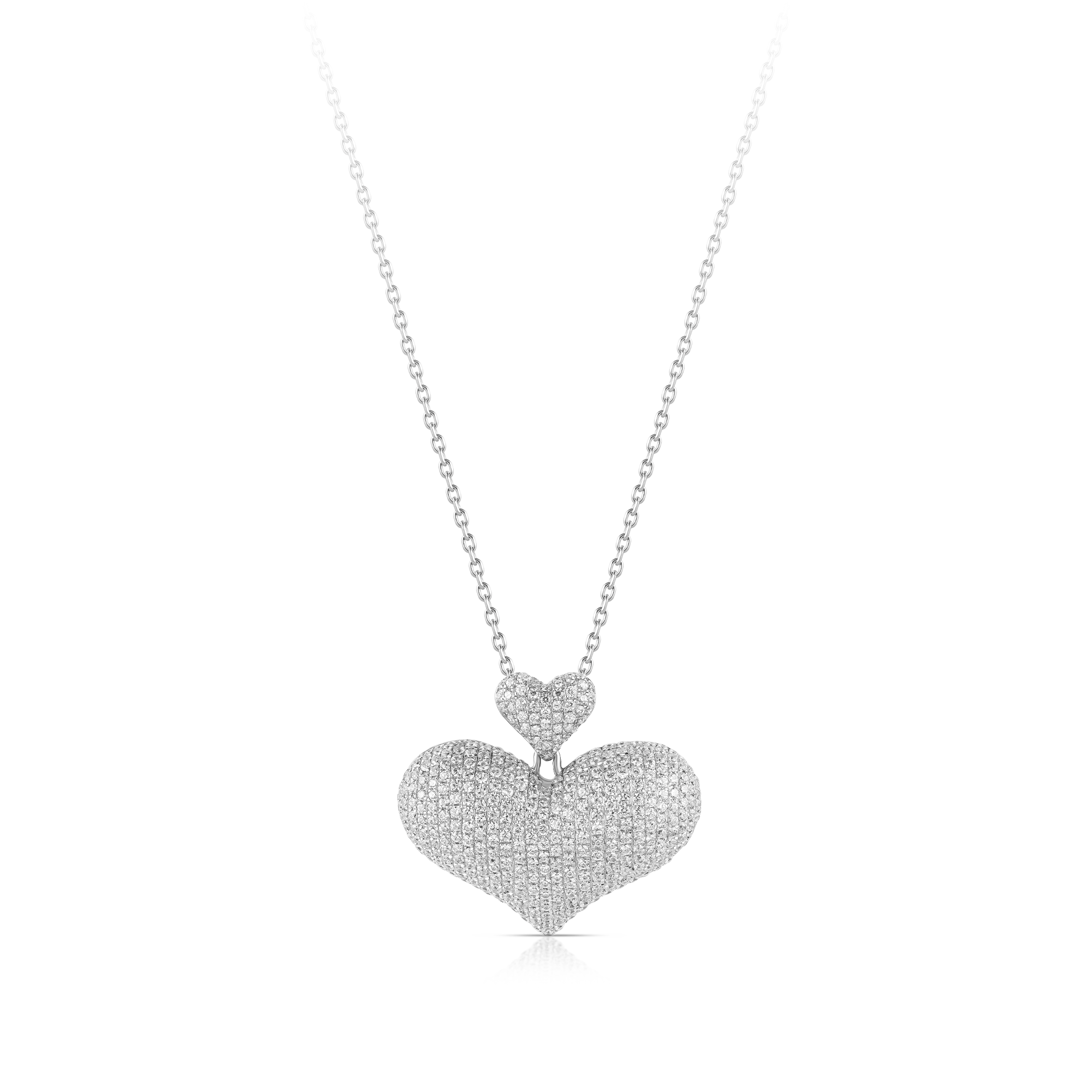 studded heart pendant