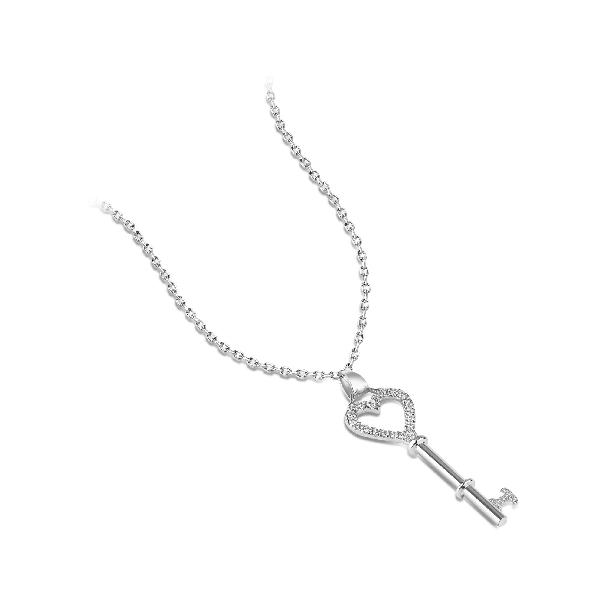studded key pendant