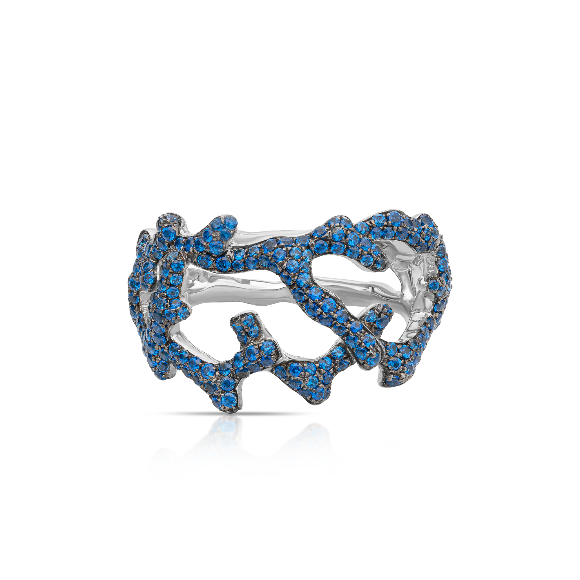 blue abstract ring